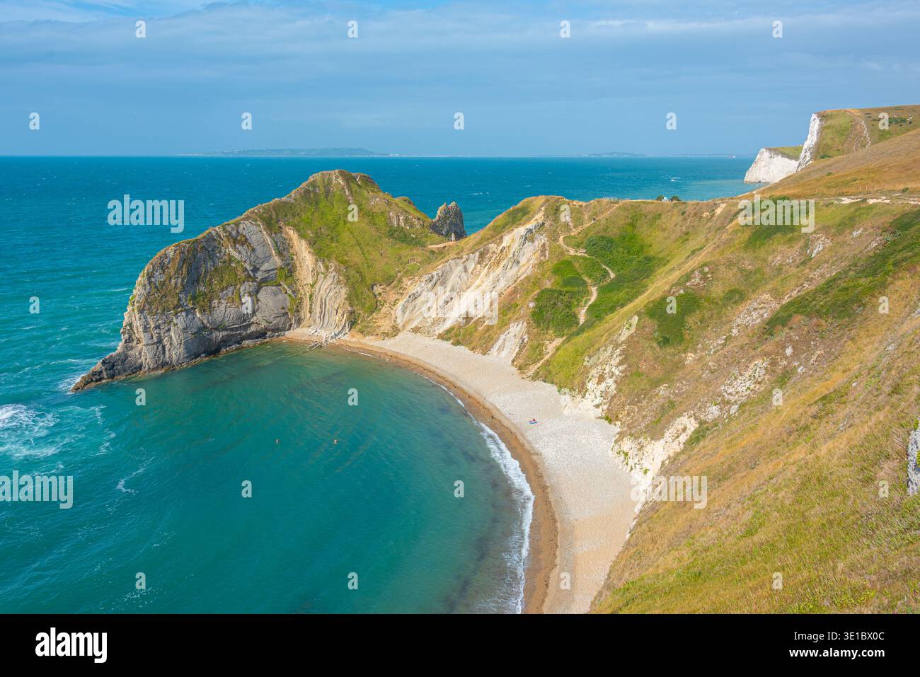 Man o'War Beach in Inghilterra.IMMAGINE Foto Stock