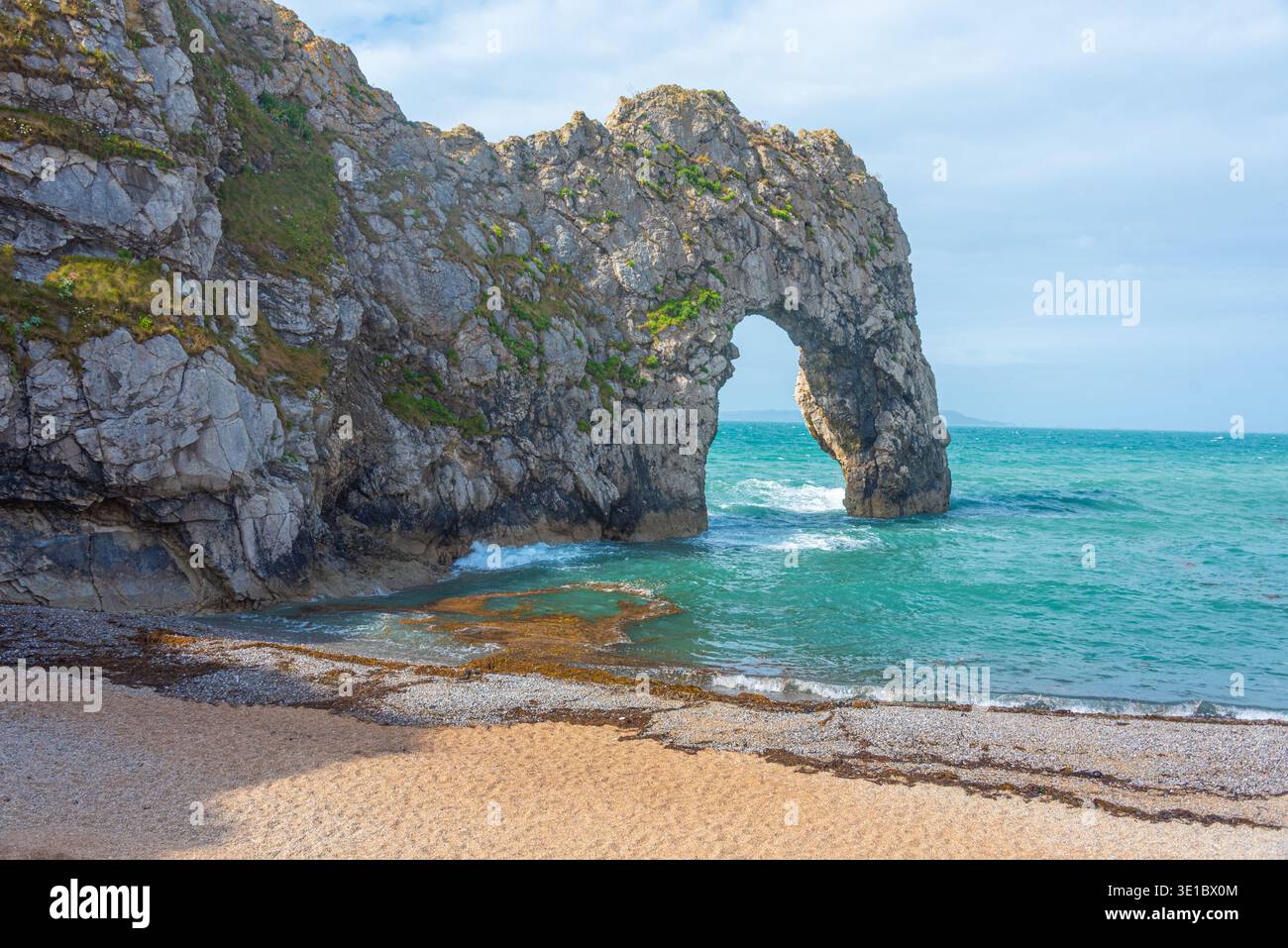 Durdle Door Beach in Inghilterra. IMMAGINE Foto Stock