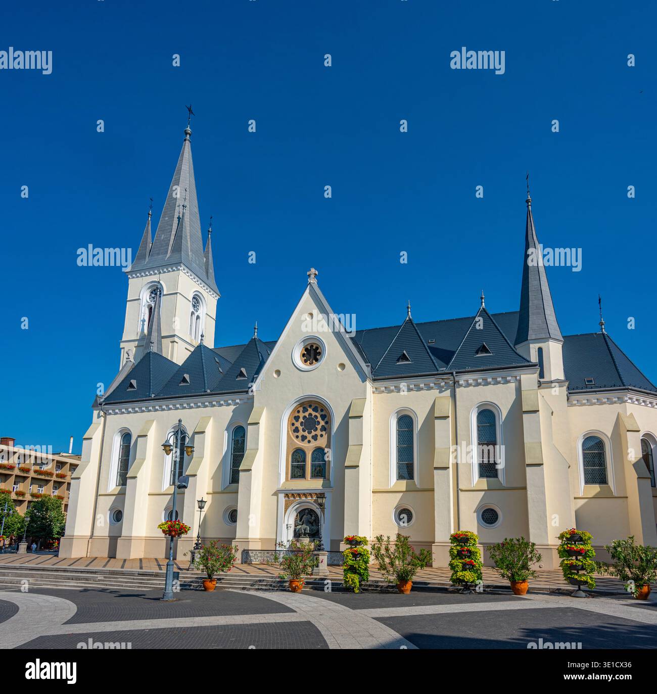 Cattedrale di nostra Signora dell'assunzione in piazza Kossuth ter a Kaposvar, Ungheria. IMMAGINE Foto Stock