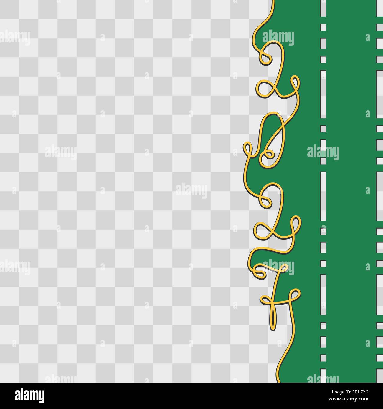2027 lettere a una linea continua modello verticale di auguri di Capodanno spazio di copia disegno del taglio della carta. Illustrazione vettoriale isolata carte tematiche di Capodanno modello di banner promozionali, opuscoli o post sui media Illustrazione Vettoriale
