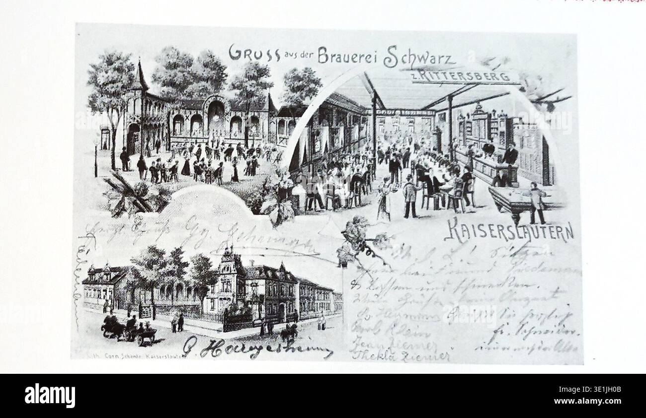 1000028921ab è il soggetto di questa storica fotografia monocromatica. Questa voce di archivio documenta la riproduzione di una vecchia cartolina, creata intorno al 1900. La registrazione fotografica d'archivio mostra le caratteristiche granulosità e contrasto delle pellicole dei primi anni del XX secolo. Foto Stock