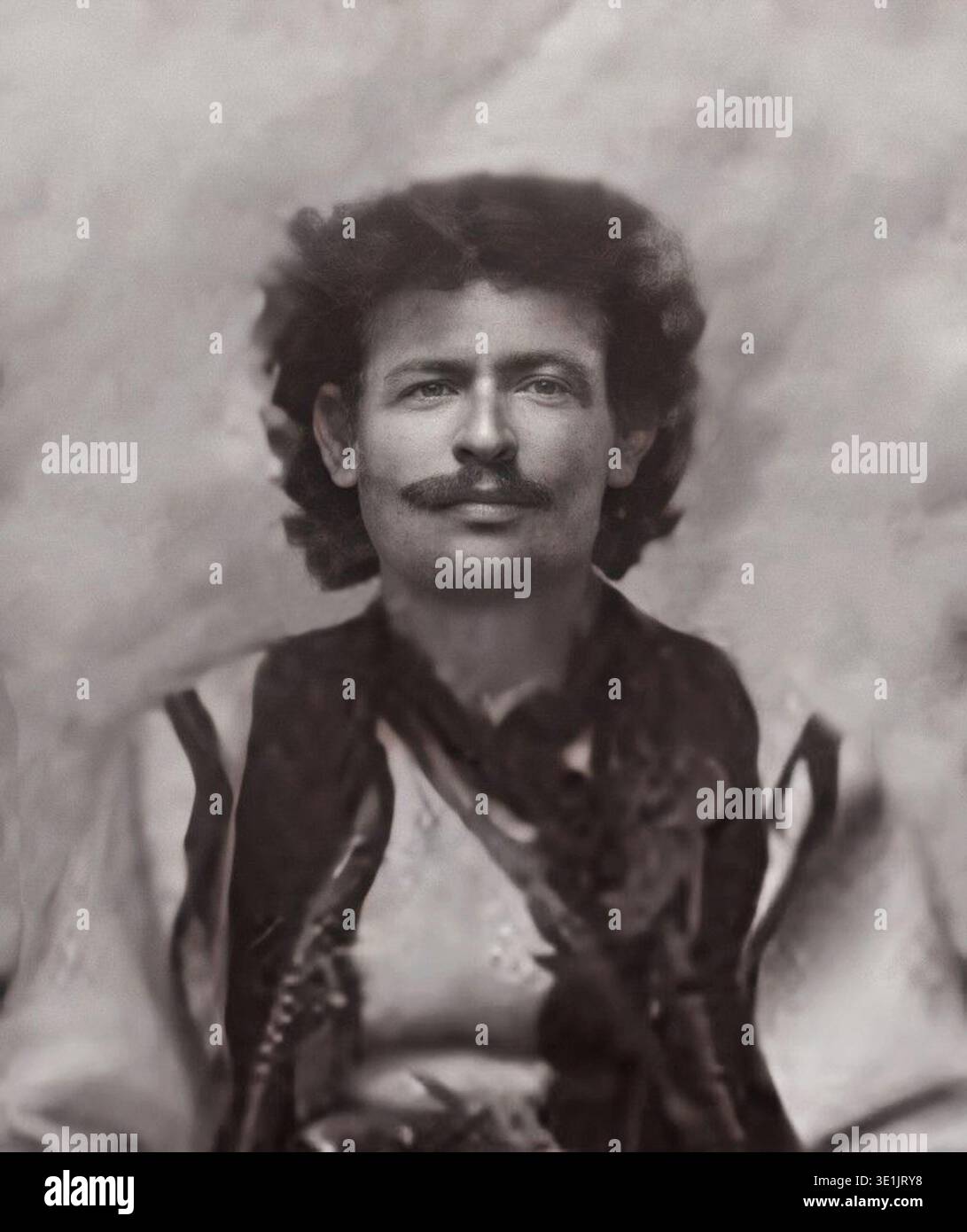 I fratelli Manakis, Arso e Yanaki, attivi nel 1905, furono i primi fotografi balcanici. La stampa fotografica d'archivio dal 1908 al 1910 documenta i membri del distaccamento bulgaro e gli eventi sociali a Bitola per la conservazione storica. Foto Stock