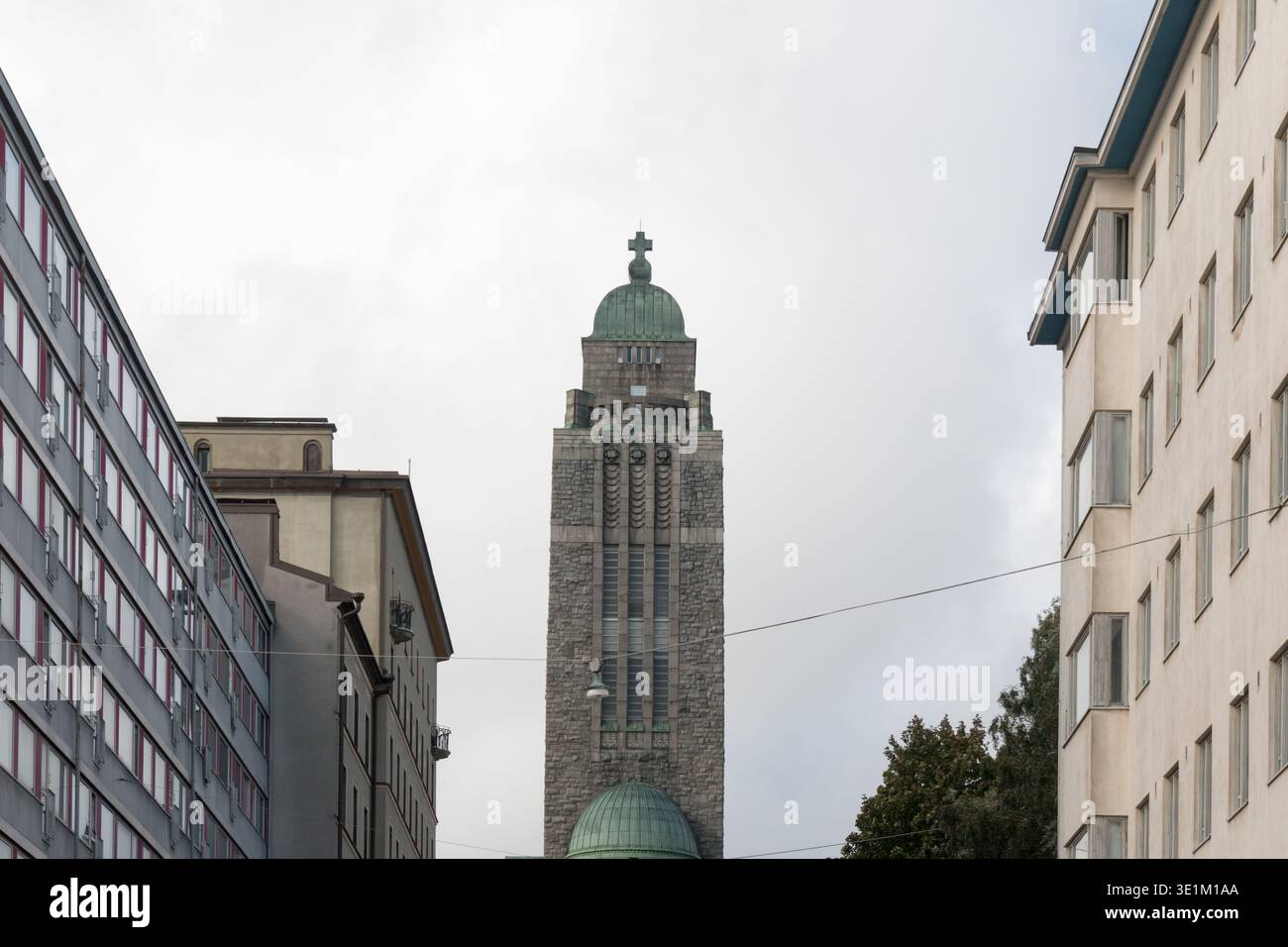 Il quartiere di Kallio nel centro di Helsinki, capitale della Finlandia. Foto Stock