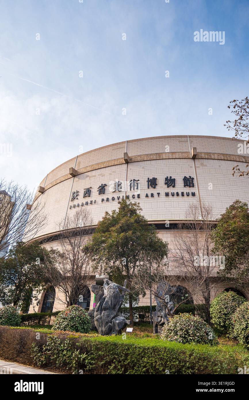 Xian, Cina - 02.03.2026 - Museo d'arte della provincia di Shaanxi a Xian. Un museo d'arte si trova nella città di Xian, Shaanxi, Cina Foto Stock
