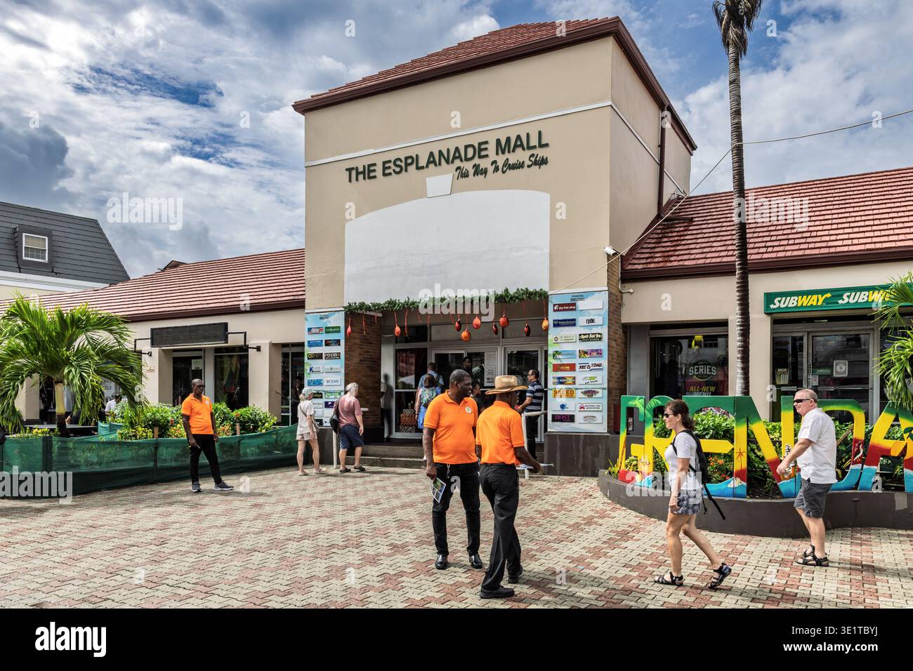 Centro commerciale Esplanade, St George's, Grenada Foto Stock