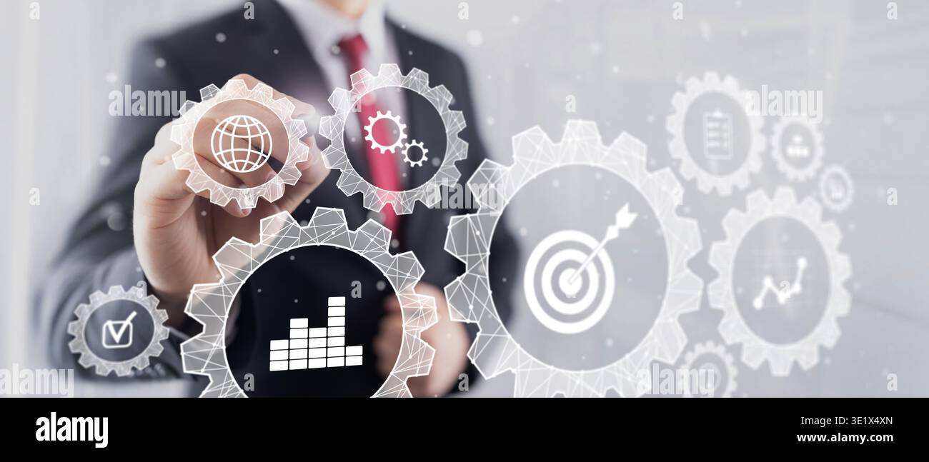 Corporate Performance Management e Strategic Planning Analytics. Foto Stock