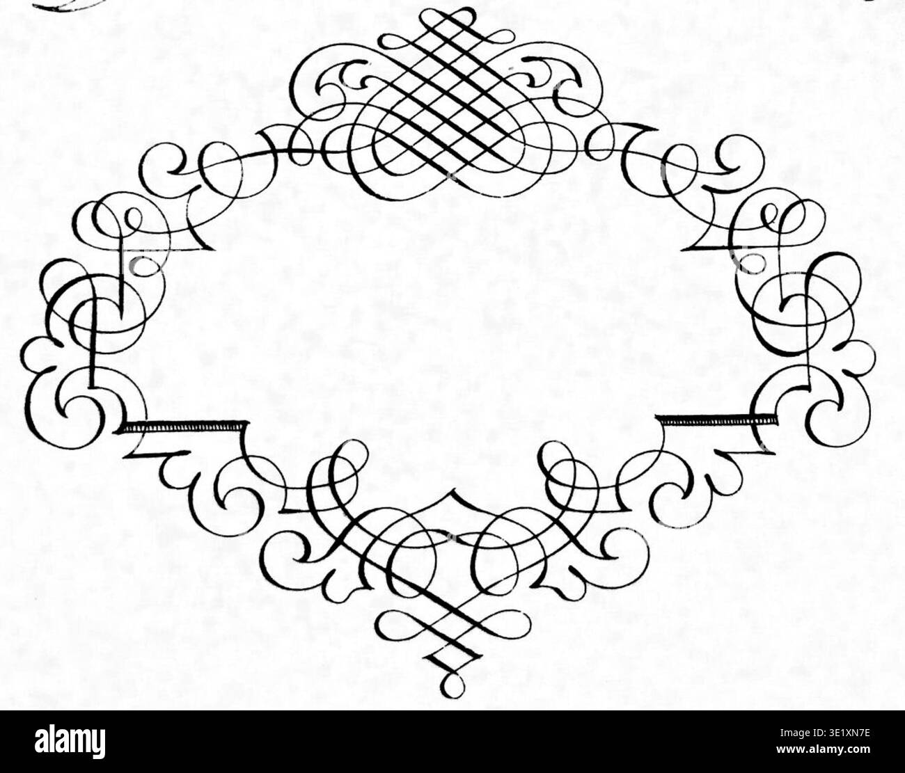 Calligraphia Latina - Schwandner è un libro storico del 1700 contenente la calligrafia latina di Schwandner. La stampa fotografica d'archivio documenta una pagina di questa edizione olandese come riferimento e studio. Foto Stock