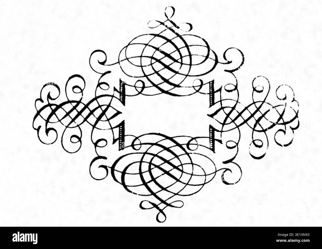 Calligraphia Latina - Schwandner è un libro storico del 1700 contenente la calligrafia latina di Schwandner. La stampa fotografica d'archivio riproduce una pagina di questa edizione olandese per lo studio e la consultazione. Foto Stock