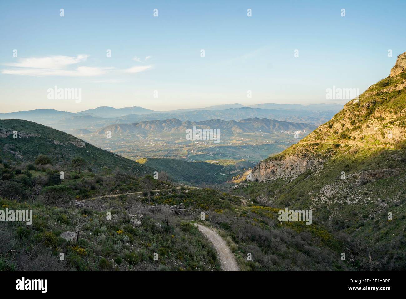 Montagne Sierra de Mijas, Mijas, Costa del sol, Andalucía, Spagna. Foto Stock