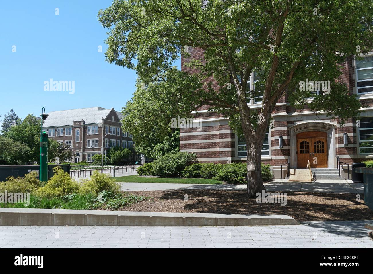 Edifici accademici nel campus della Michigan State University Foto Stock