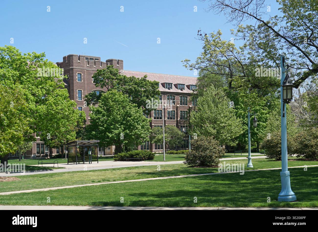 Edifici accademici nel campus della Michigan State University Foto Stock