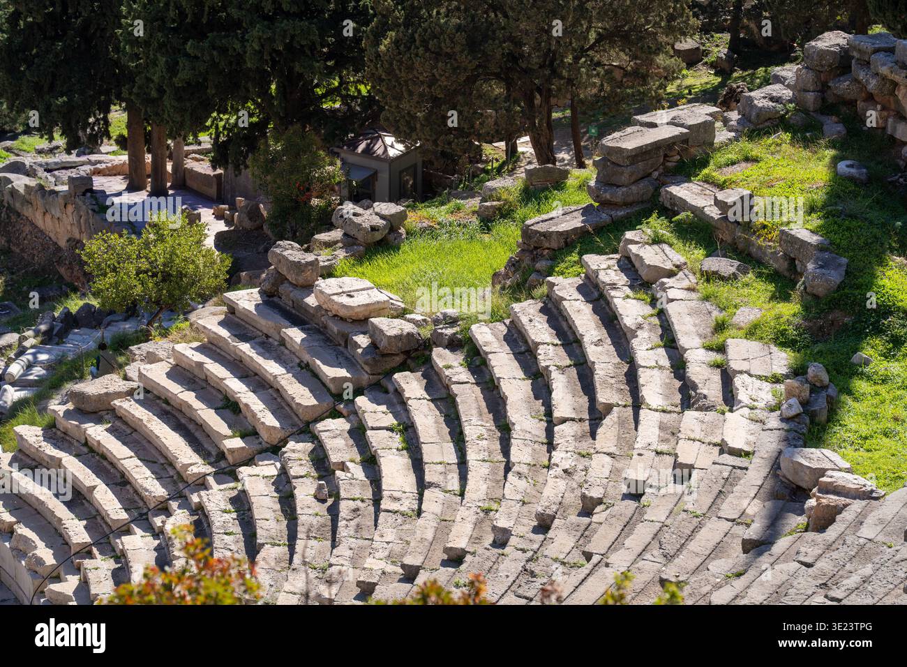 Sito archeologico di Delfi, santuario di Apollo e principale centro oracolo dell'antica Grecia - 14 novembre 2025 Foto Stock
