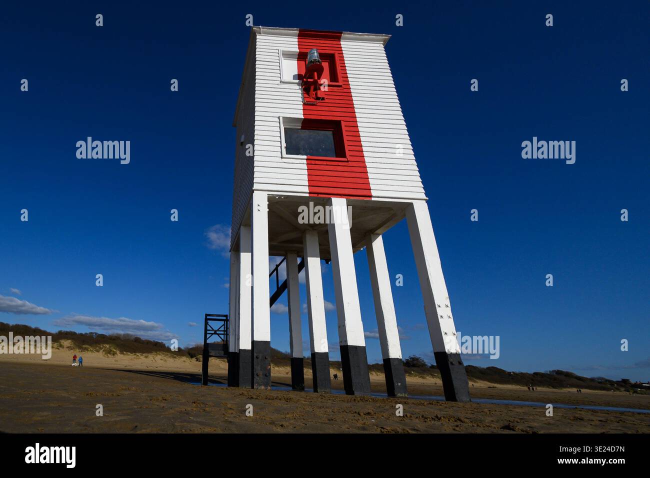 Il faro di Low a Burnham-on-Sea Foto Stock