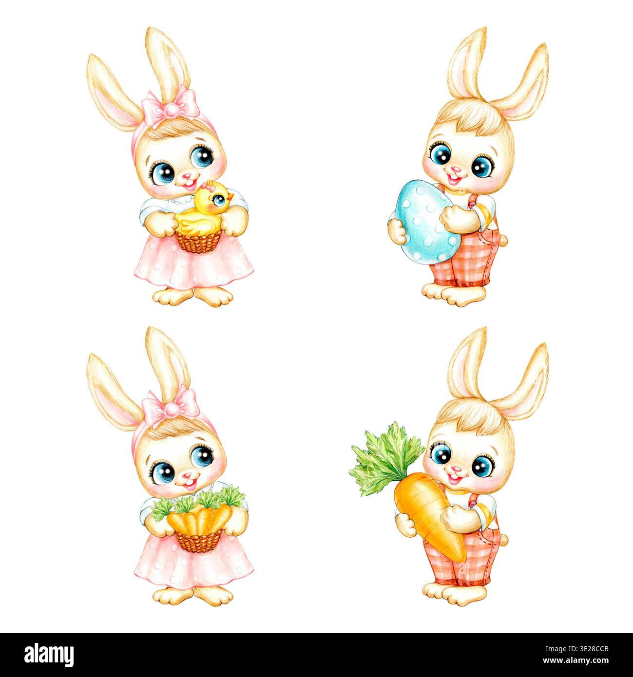 Biglietto di auguri di buona Pasqua, PDF digitale, 5x7 - Italia