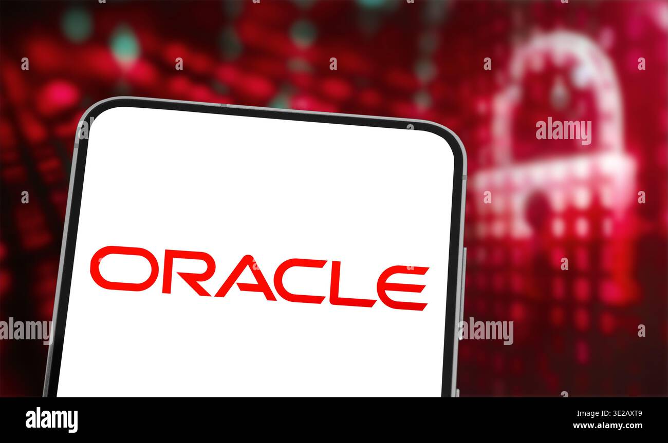 Oracle, azienda tecnologica statunitense di Austin, Texas Foto Stock