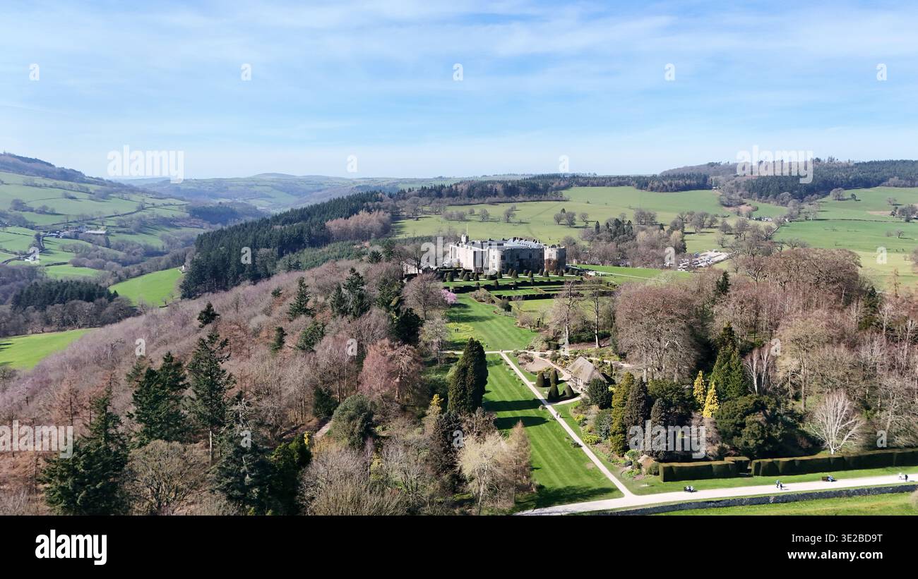 Chirk Castle Foto Stock