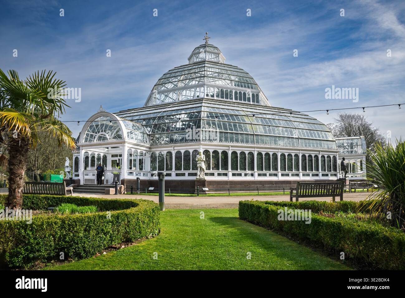 Sefton Park Palmhouse a Liverpool. Foto Stock