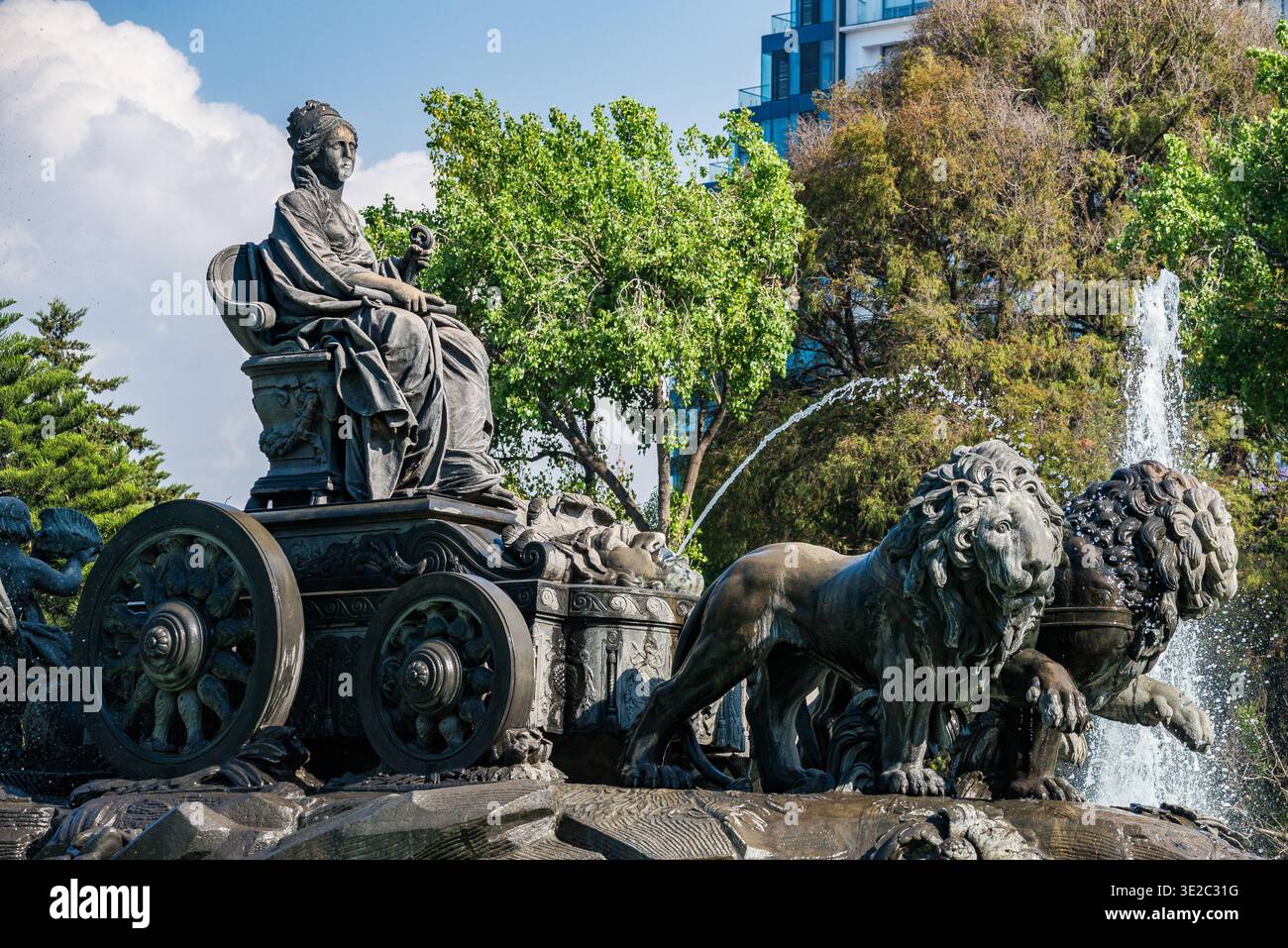 Città del Messico, Messico - 22 marzo 2024. Fuente de Cibeles - Fontana di Cibeles Foto Stock