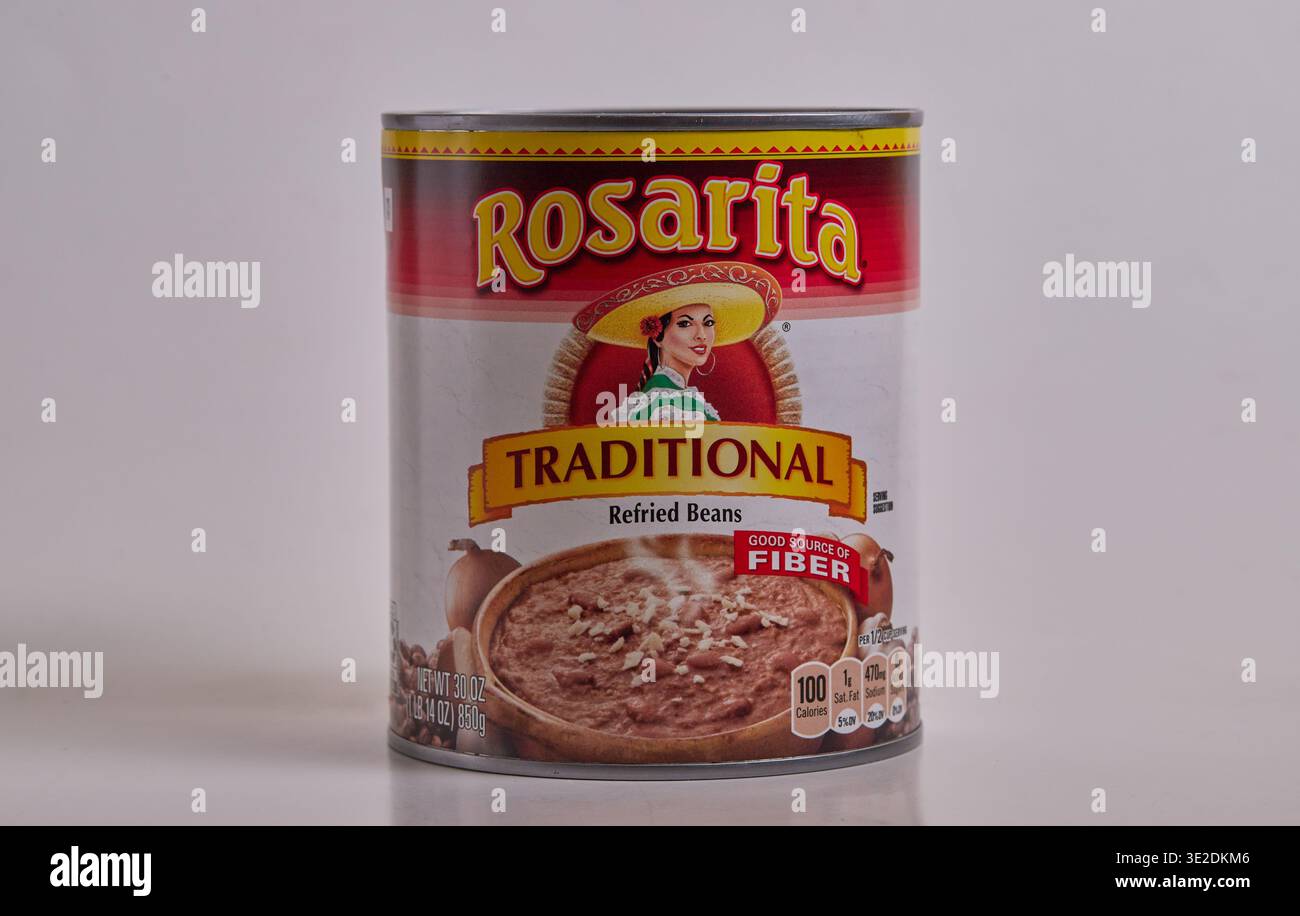 Rosarita tradizionale fagioli fritti - buona fonte di fibra! Foto Stock