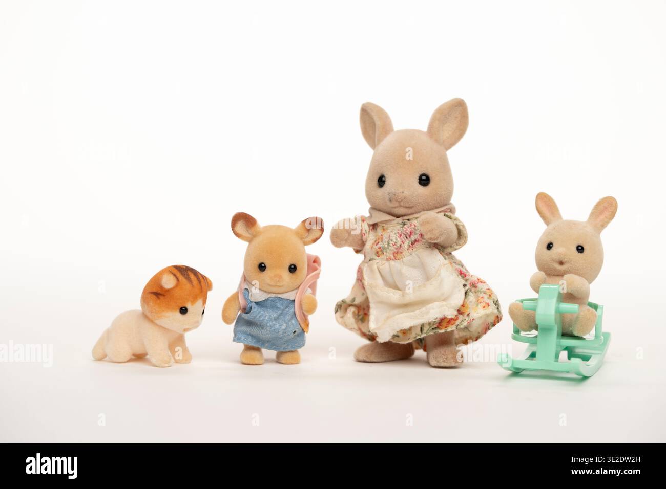 Sylvanian Families Toys / Calico Critters statuine animali antropomorfe sono iniziate nel 1985 in Giappone Foto Stock