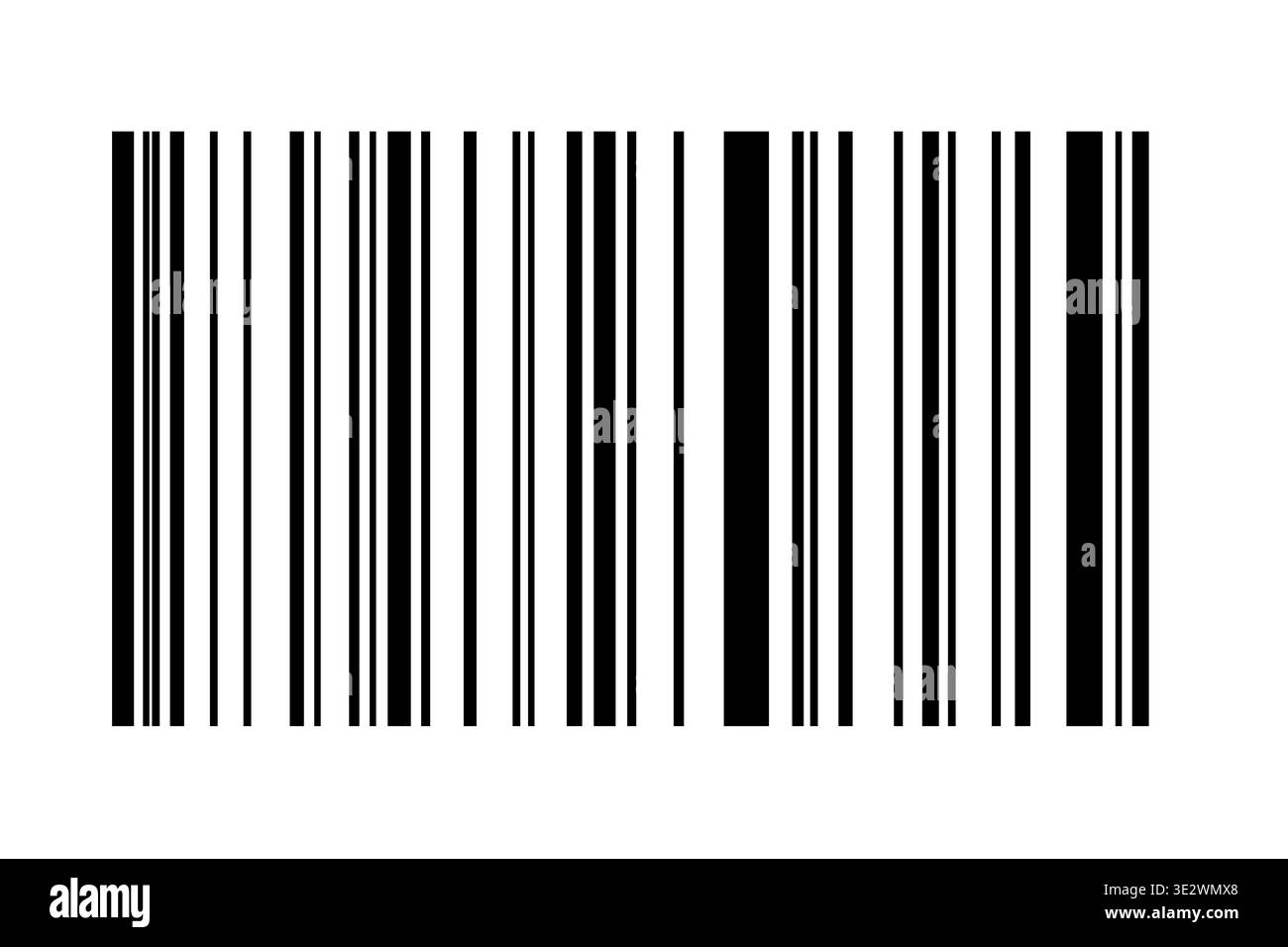 codice a barre lineare o codice a barre isolato su sfondo trasparente Foto Stock