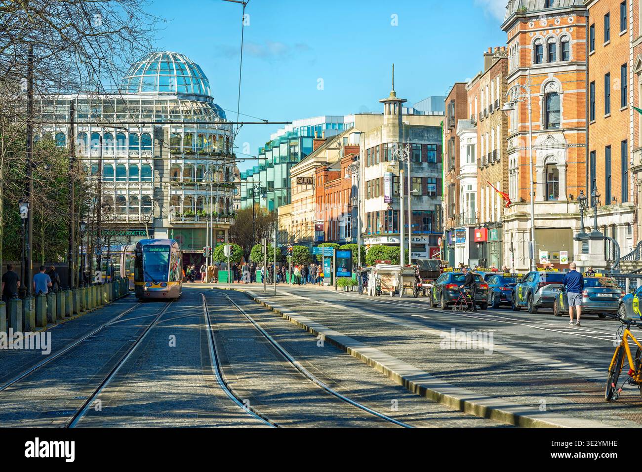 L'iconica facciata dell'edificio Wedding Cake del centro commerciale Stephen's Green, in cima a Grafton Street, Dublino. Foto Stock