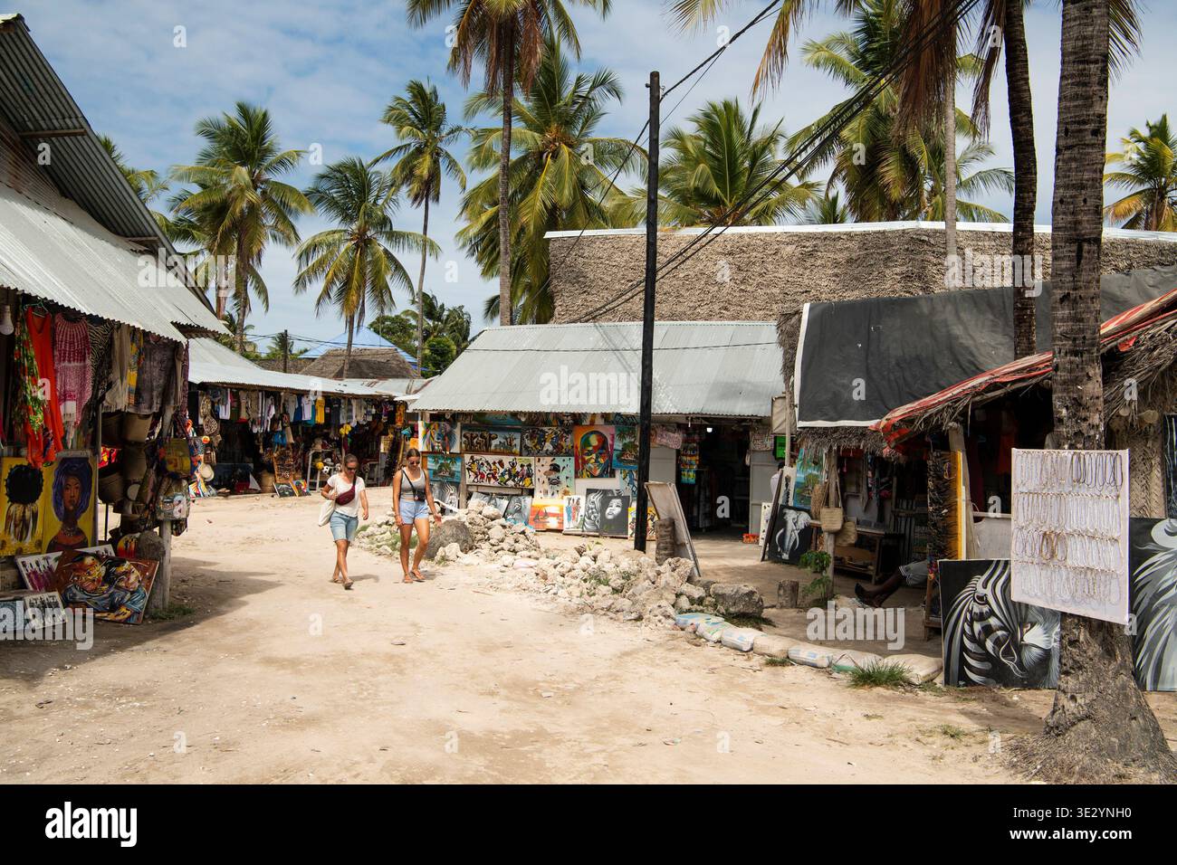 Villaggio di Paje, Zanzibar Foto Stock