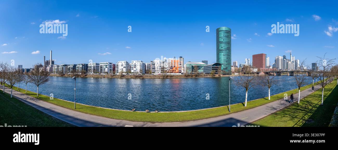 Westhafen, Francoforte sul meno, Assia, Germania Foto Stock