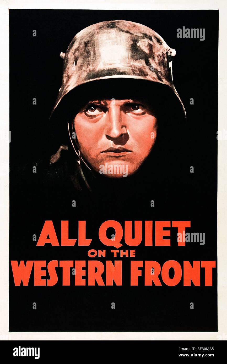 Tutto tranquillo sul poster del Western Front 1930 Foto Stock