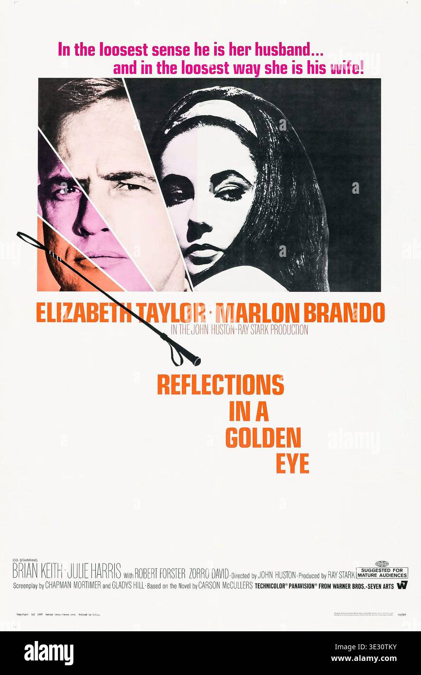 Riflessioni in un poster cinematografico Golden Eye 1967 Foto Stock