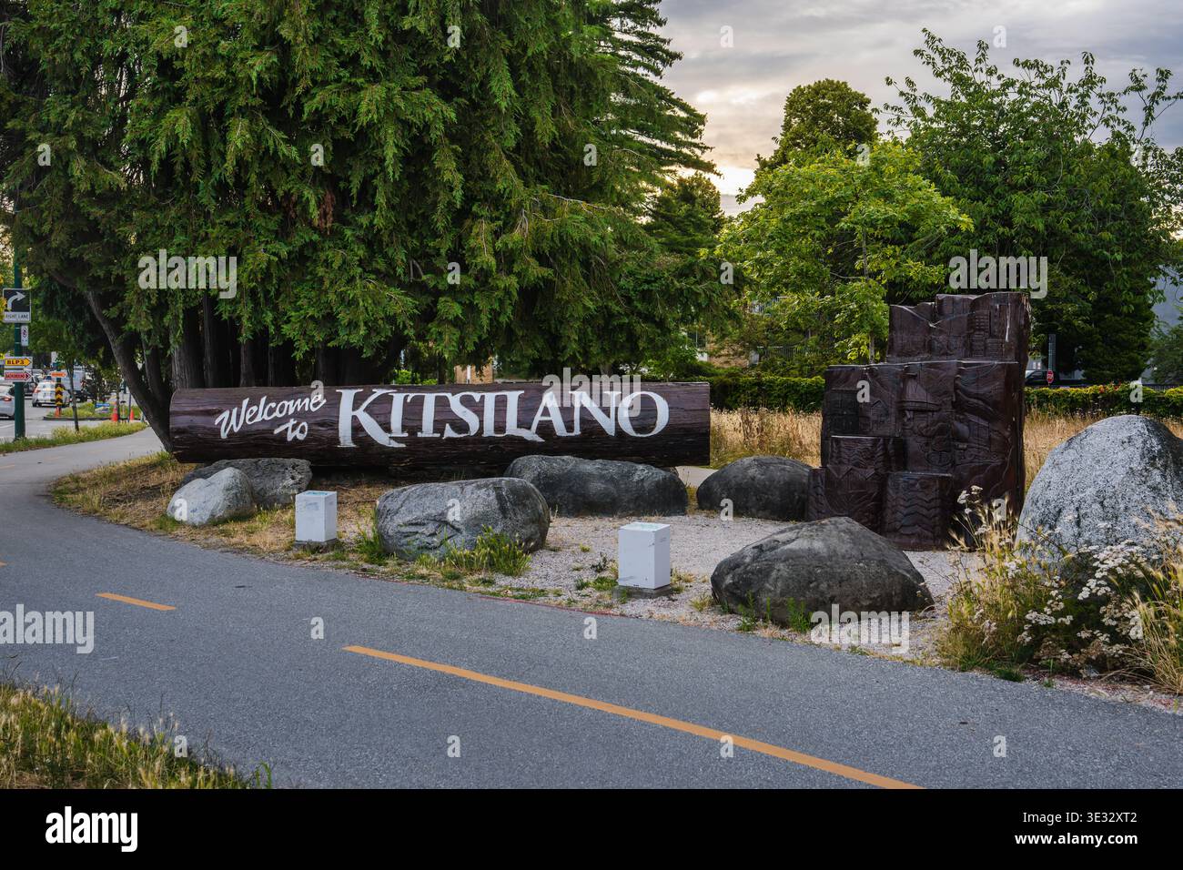 Cartello Kitsilano - Vancouver, Columbia Britannica, Canada Foto Stock