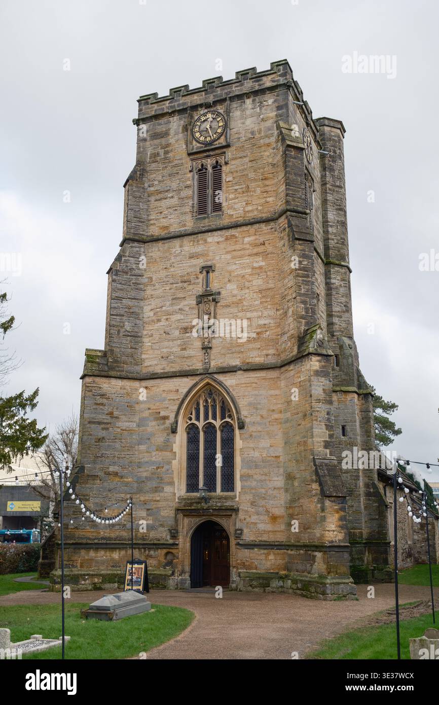 St Johns Church Crawley, uno degli edifici più antichi della città di Crawley. Foto Stock