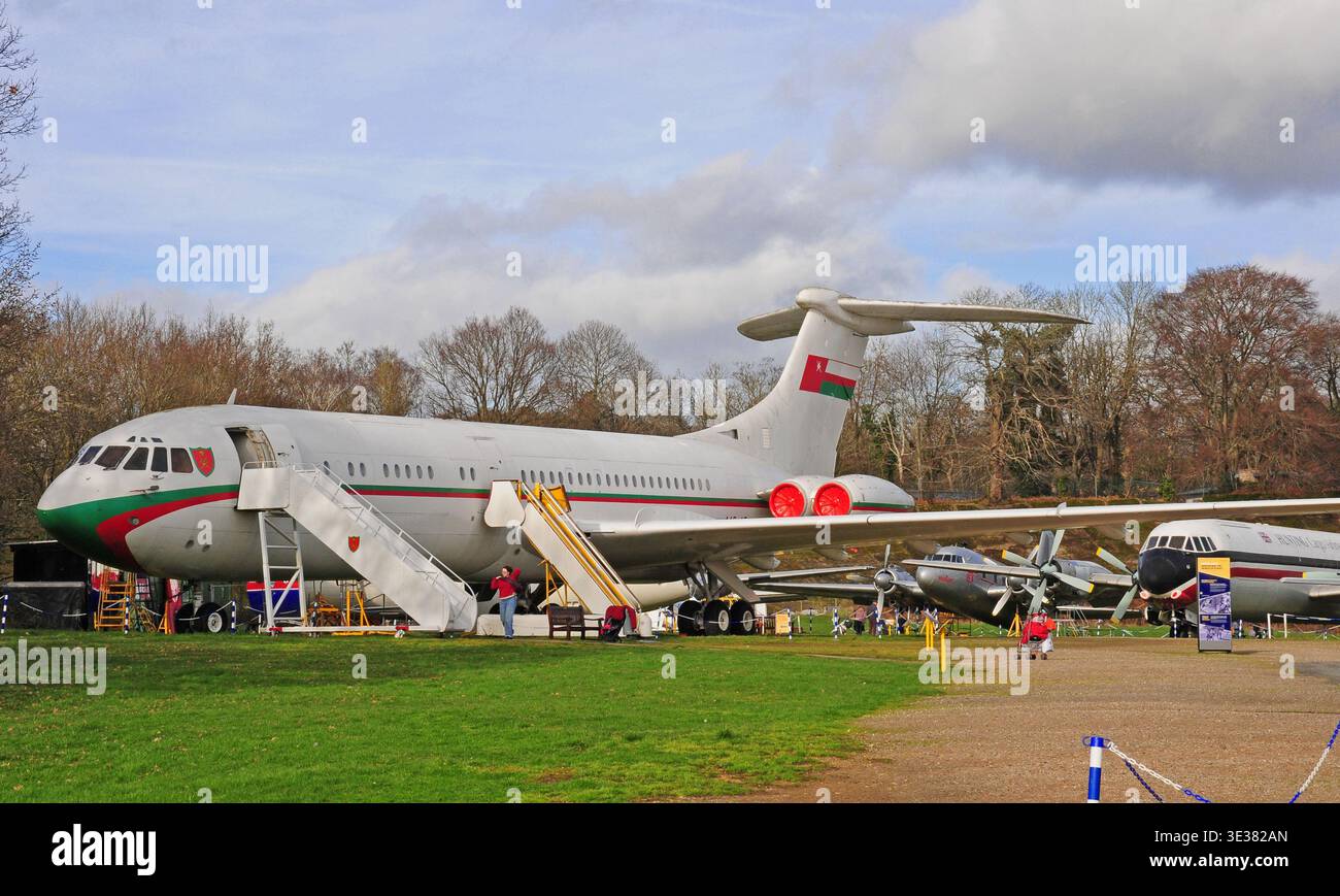 Vickers 1103 VC10 "Sultan of Oman" al Brooklands Musuem. Foto Stock
