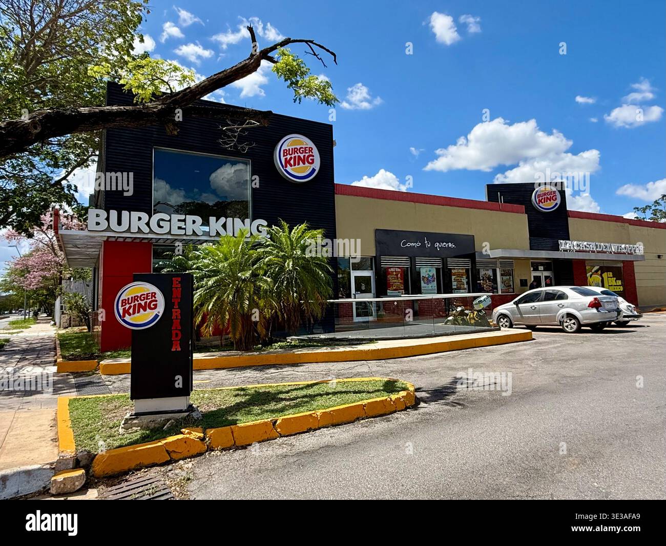 Burger King, prolungamento Paseo Montejo, Merida, Messico - Immagine stock catturata con smartphone