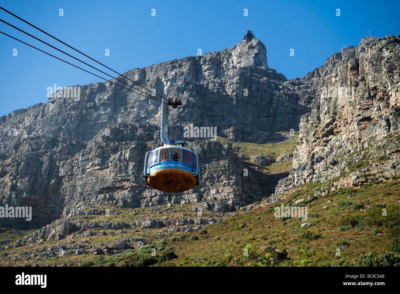 Table Mountain Aerial Cableway, città del Capo, Sud Africa Foto Stock