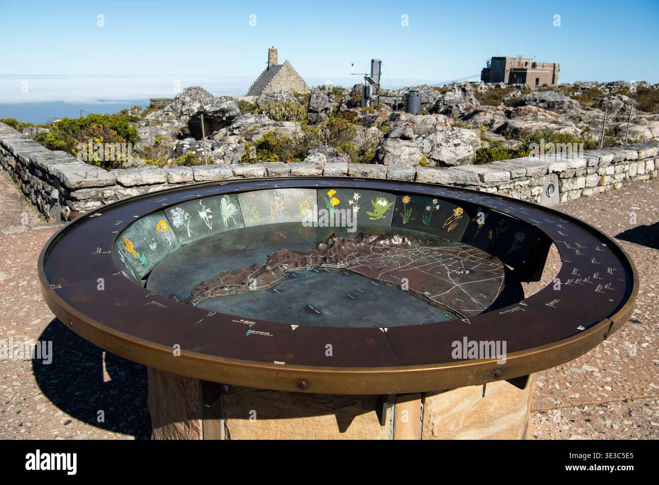 La Table Mountain e Cape Town, Sud Africa Foto Stock