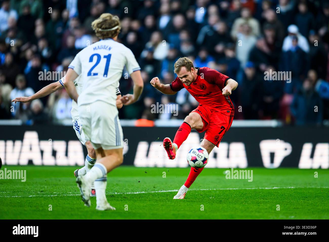 7 (FCF) - Gustav Marcussen. Superliga: FC København mod FC Fredericia - 22.03.2026. 3F Superliga Kvalifikationsspil. København, Danmark. 22 marzo, Foto Stock