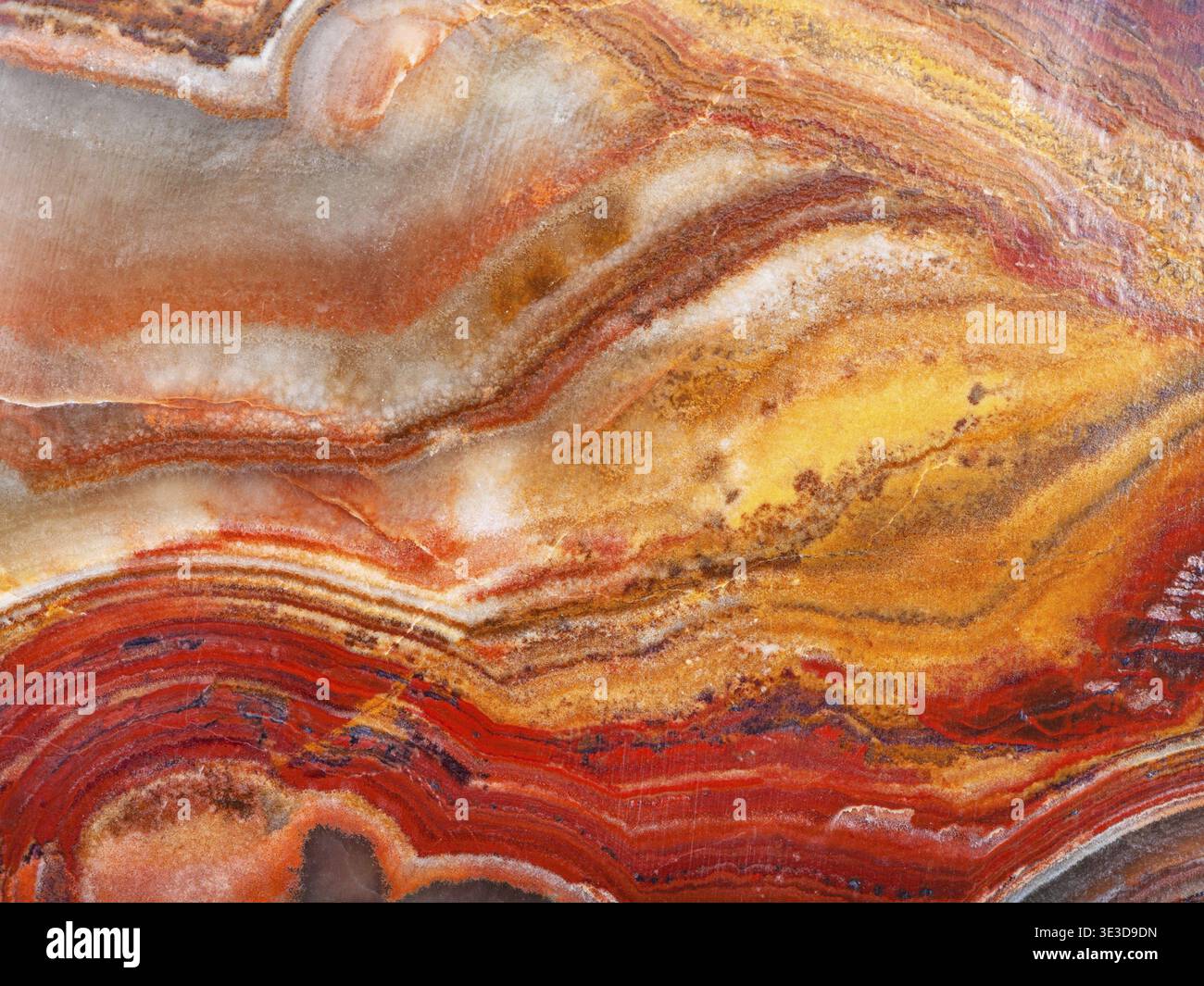 Sfondo in pietra onice calcite naturale lucida (marmo onice, onice calcareo) Foto Stock