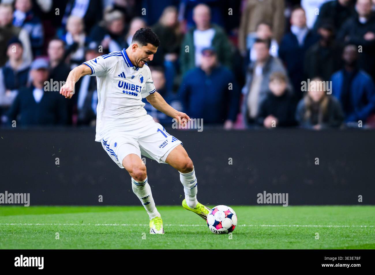 10 (FCK) - Mohamed Elyounoussi. Superliga: FC København mod FC Fredericia - 22.03.2026. 3F Superliga Kvalifikationsspil. København, Danmark. 22 ma Foto Stock