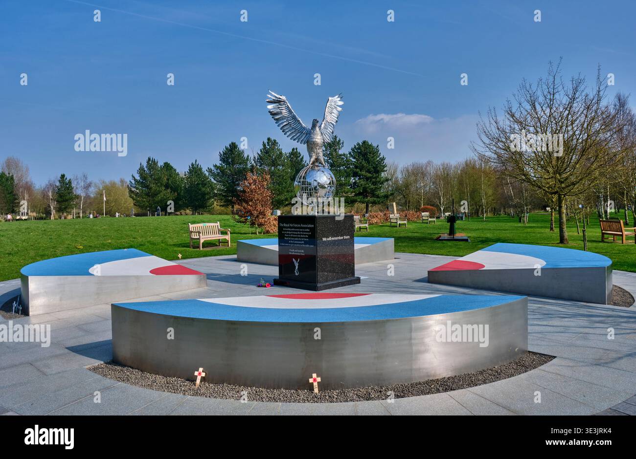 Il Royal Air Forces Assocaition Memorial presso il National Memorial Arboretum, Alrewas, Staffordshire Foto Stock