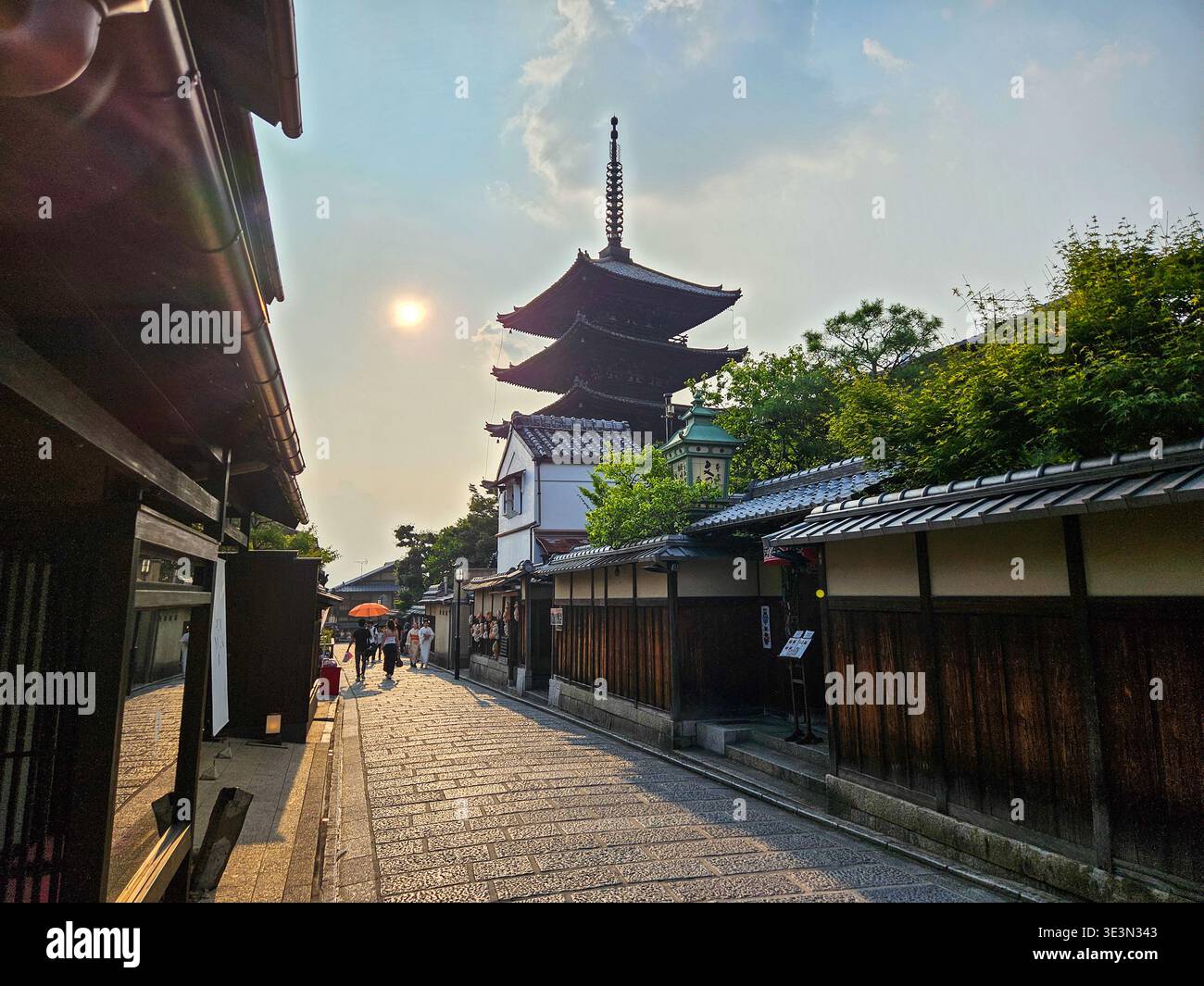 Tempio buddista pagoda a 5 piani a Kyoto Foto Stock