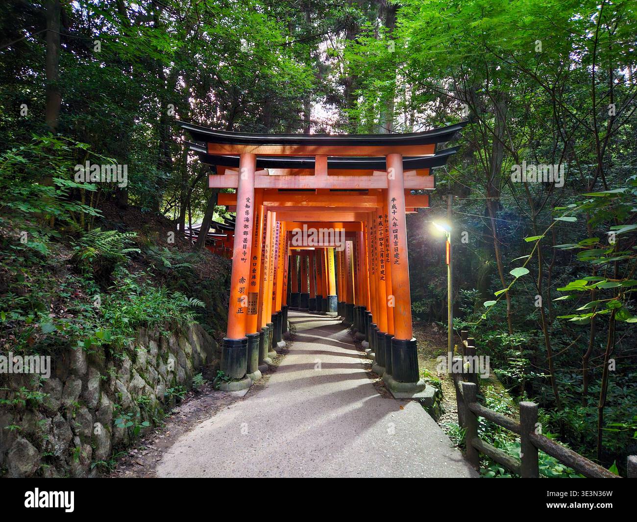 Fushimi Inari Taisha a Kyoto in Giappone Foto Stock