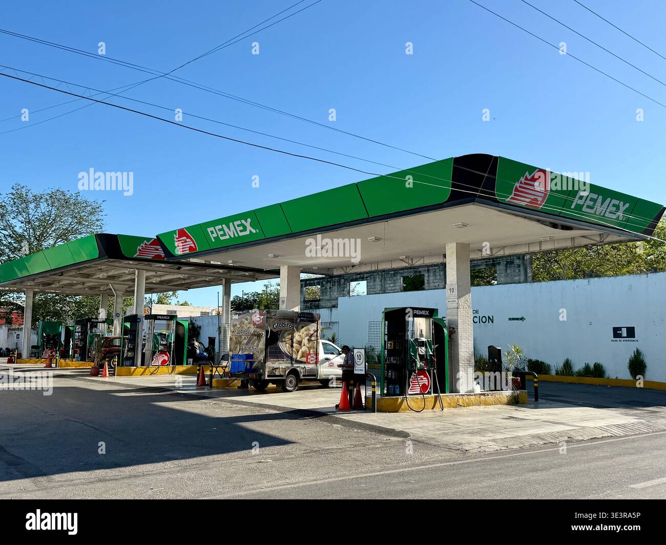Stazione di servizio , Valladolid , Yucatan, Messico Foto Stock