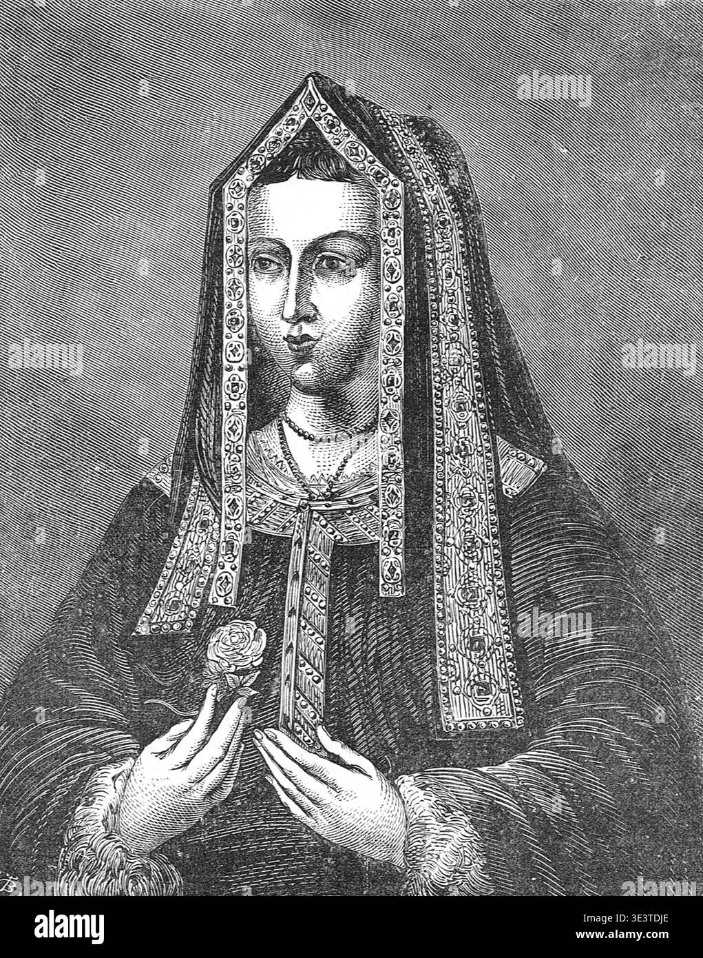 Elisabetta di York, regina d'Inghilterra, come moglie del re Enrico VII Foto Stock