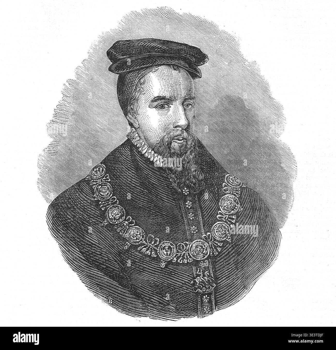 Thomas Stanley, i conte di Derby, nobile inglese e patrigno di Enrico VII d'Inghilterra Foto Stock