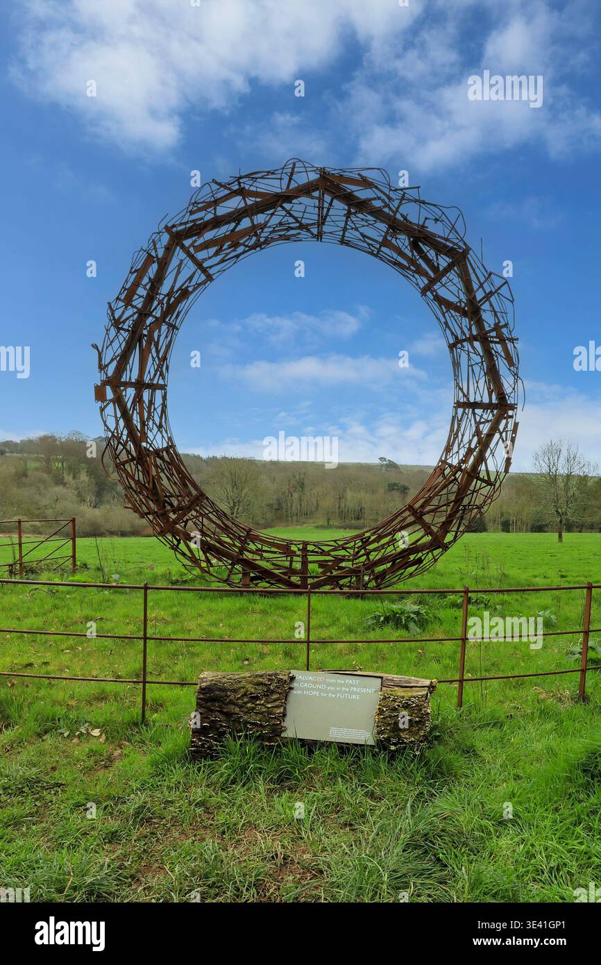 Henheadhow Cirlce, Trewithen Gardens, Truro, Cornovaglia, Inghilterra, REGNO UNITO Foto Stock