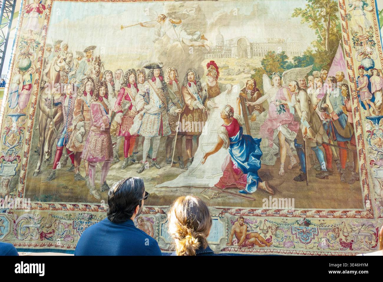 Francia, Parigi, Grand Palais, il Tesoro riscoperto del Re Sole, mostra di tappeti monumentali commissionata da Luigi XIV per la grande Galerie del Louvre, 1° febbraio 8, 2026 Foto Stock
