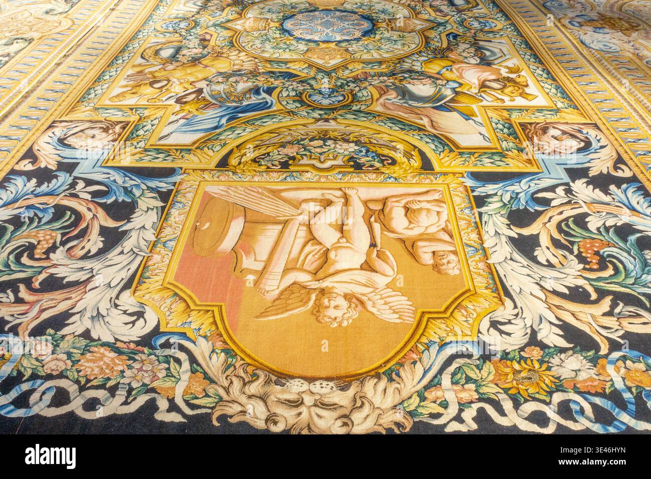 Francia, Parigi, Grand Palais, il Tesoro riscoperto del Re Sole, mostra di tappeti monumentali commissionata da Luigi XIV per la grande Galerie del Louvre, 1° febbraio 8, 2026 Foto Stock