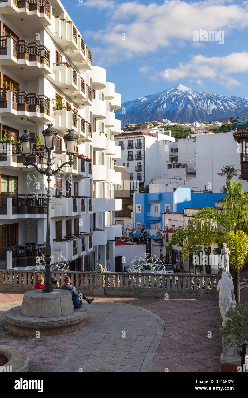 Spagna, Isole Canarie, Tenerife, Icod de los Vinos, città Foto Stock