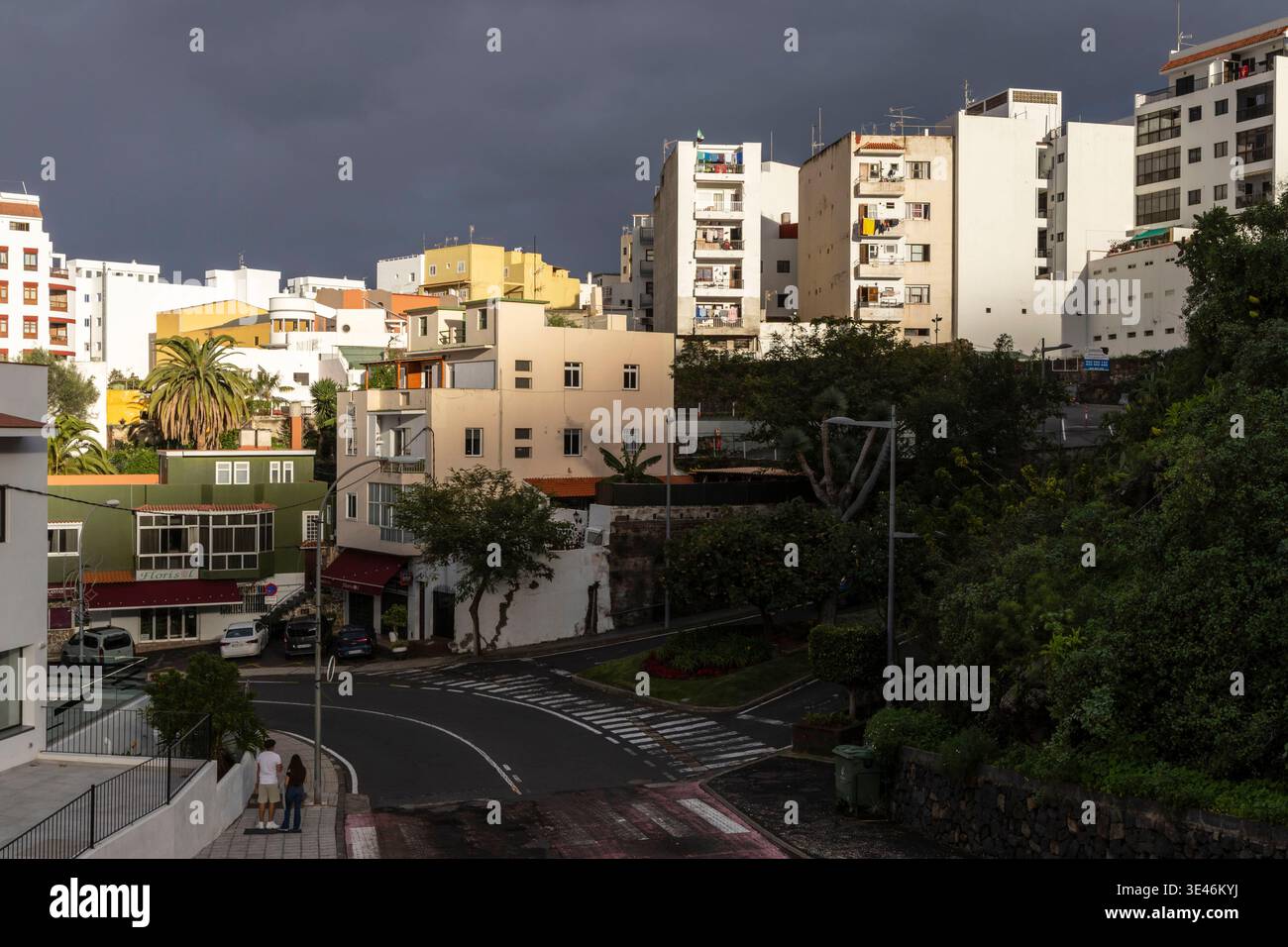 Spagna, Isole Canarie, Tenerife, Icod de los Vinos, città Foto Stock